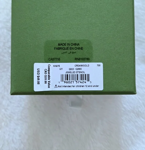 Kate Spade♠️ "Jeweled Stencil" Faux Pearl Earrings - NIB - Picture 16 of 16